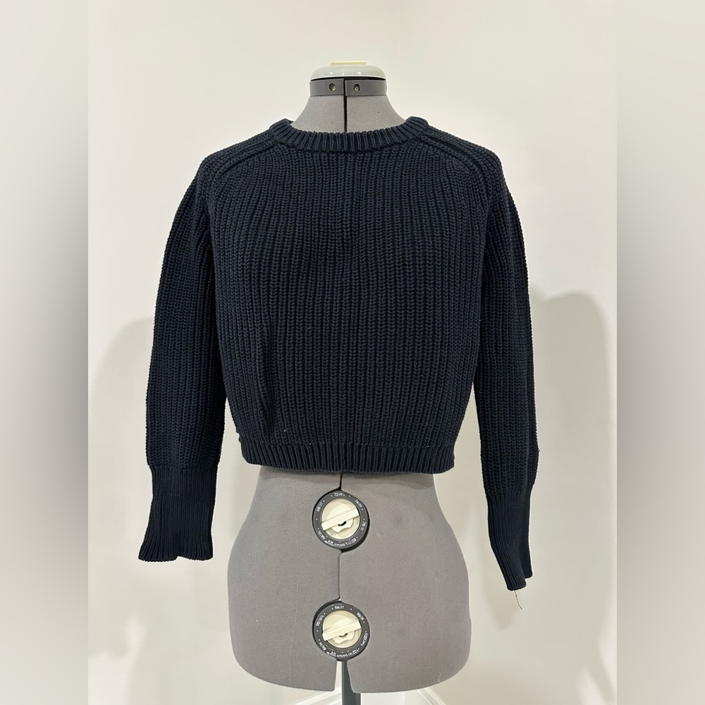 Black Cropped Sweater